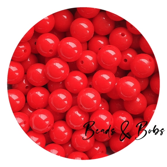 15mm Round Shiny Silicone Beads - 5 Colours