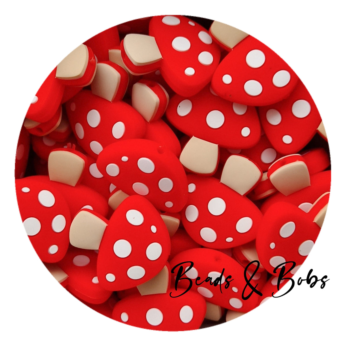 Silicone Mushroom Beads - 5 Colours – Beads & Bobs craft co.