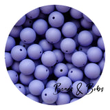 15mm Plain Colour Round Silicone Beads - 98 Colours