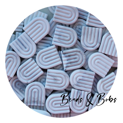 Silicone Arch Rainbow Beads - 13 Colours