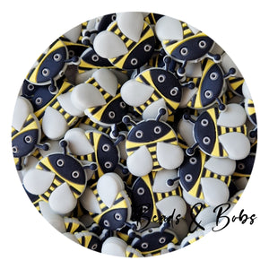 Silicone Bee Beads - 2 Colours