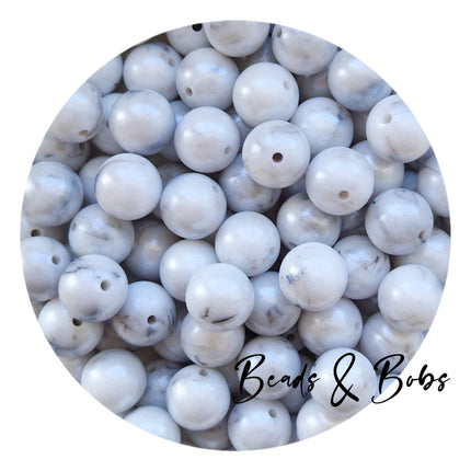 15mm Round OPAL Silicone Beads - 11 Colours