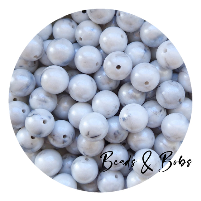 15mm Round OPAL Silicone Beads - 11 Colours