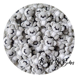 Silicone Teddy Bear Beads - 2 Colours