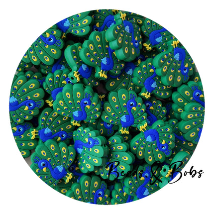 Silicone Peacock Beads