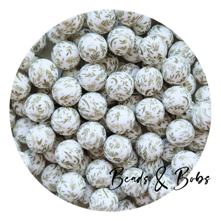 15mm Round Flower Silicone Beads - 14 Colours