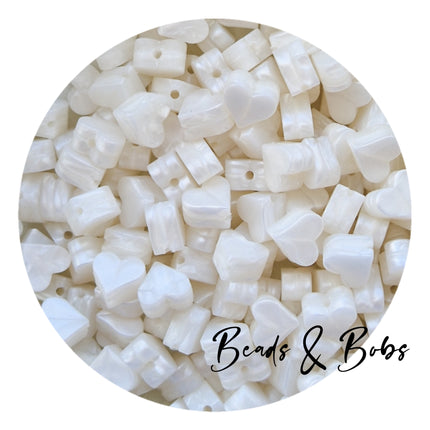 Silicone Mini Heart Beads - 6 Colours