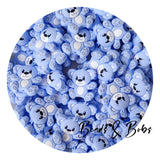 Silicone Teddy Bear Beads - 2 Colours