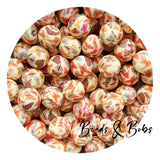 15mm Round Printed Beads - 30 Colours