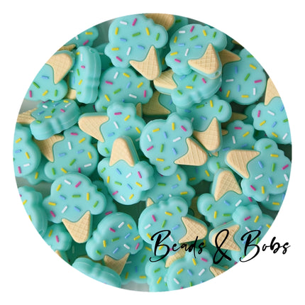 Silicone Ice-Cream Beads - 4 Colours