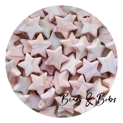Silicone Star Beads - 4 Colours