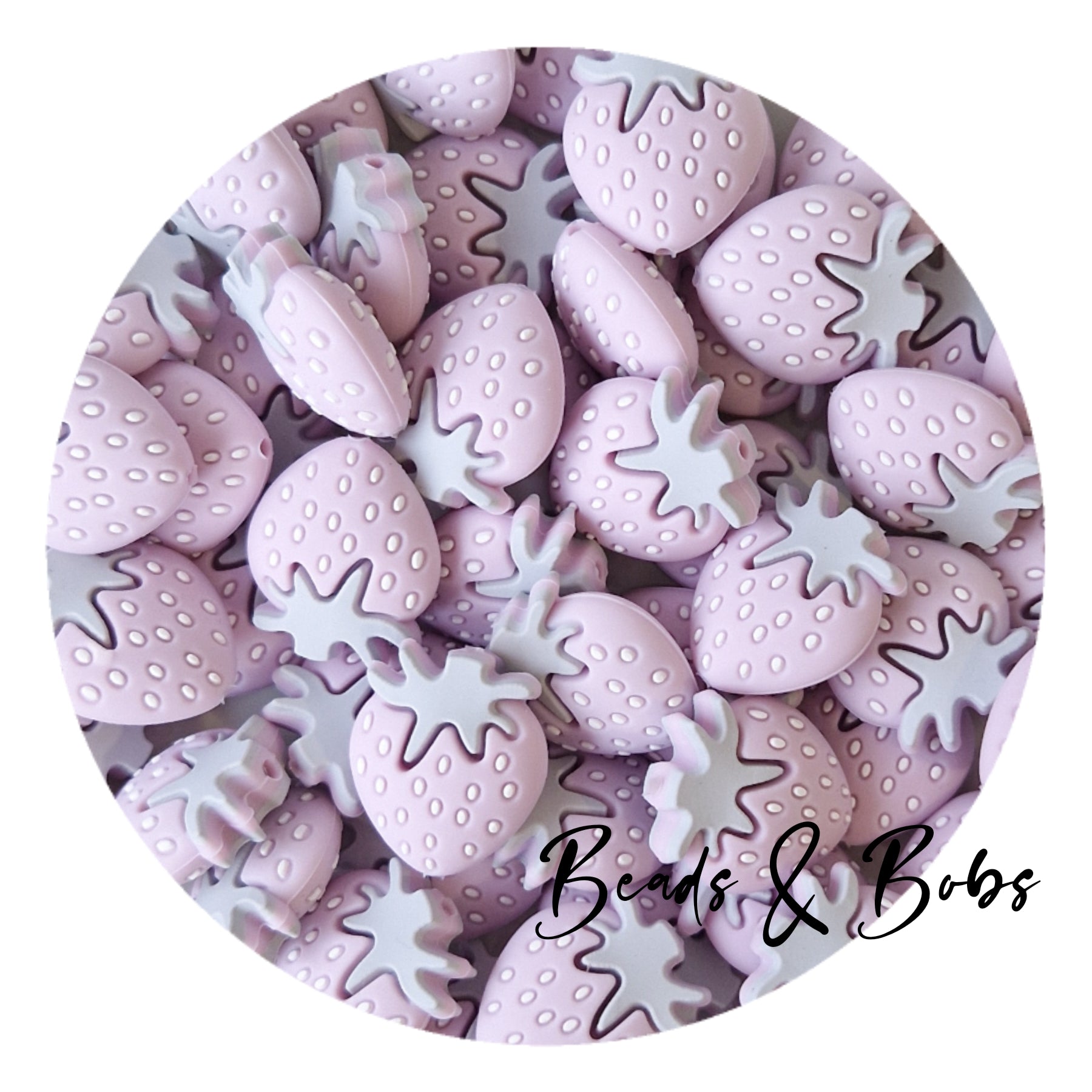 Silicone Strawberry Beads - 5 Colours – Beads & Bobs craft co.