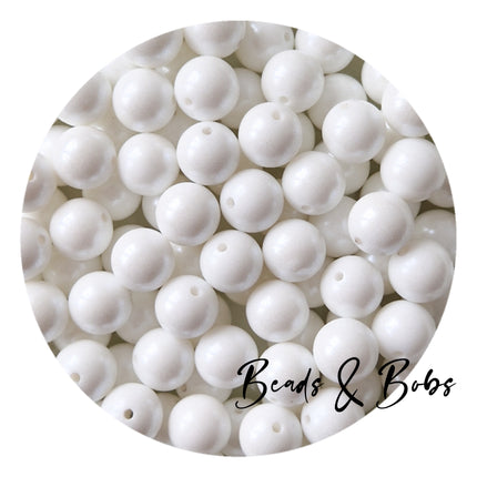 15mm Round OPAL Silicone Beads - 11 Colours