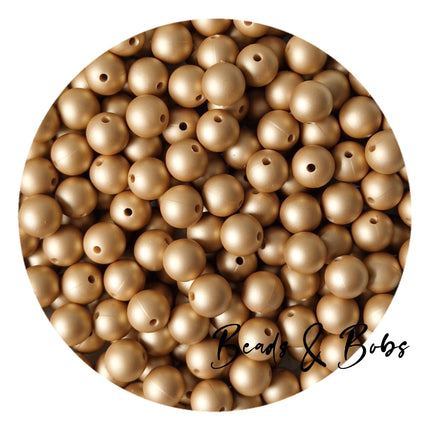 12mm Plain Colour Round Silicone Beads - 57 Colours