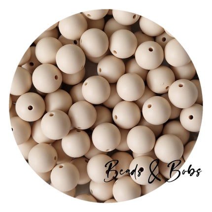 15mm Plain Colour Round Silicone Beads - 100 Colours