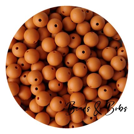 12mm Plain Colour Round Silicone Beads - 57 Colours