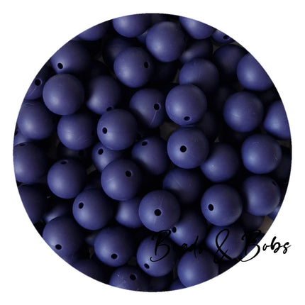 15mm Plain Colour Round Silicone Beads - 100 Colours