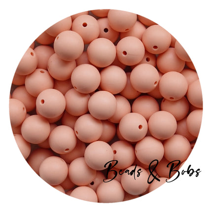 15mm Plain Colour Round Silicone Beads - 100 Colours