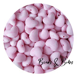 Silicone Rounded Heart Beads - 5 Colours