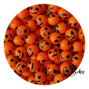 Silicone Halloween Print Beads - 2 Colours