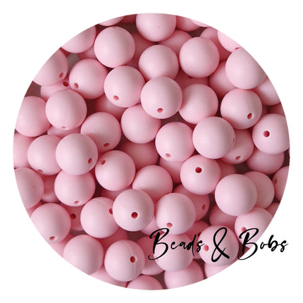 15mm Plain Colour Round Silicone Beads - 100 Colours