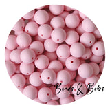 15mm Plain Colour Round Silicone Beads - 98 Colours