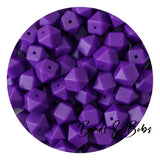 14mm Plain Colour Hexagon Beads - 38 Colours