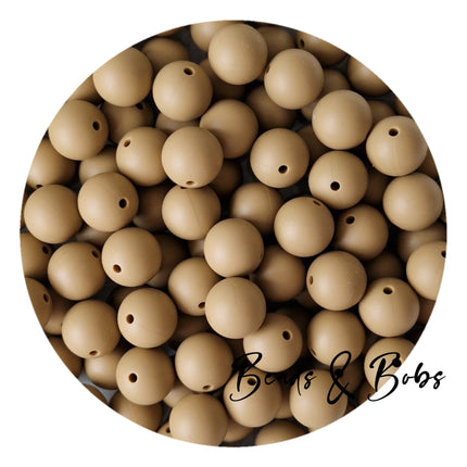 15mm Plain Colour Round Silicone Beads - 100 Colours