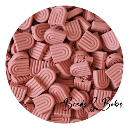 Silicone Arch Rainbow Beads - 13 Colours