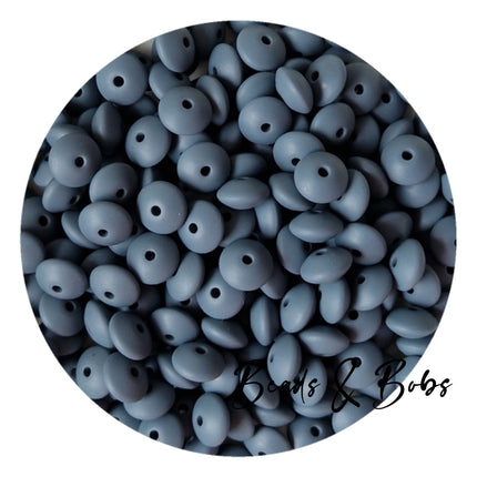 12mm Lentil Silicone Beads - 27 Colours