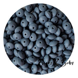 12mm Lentil Silicone Beads - 26 Colours