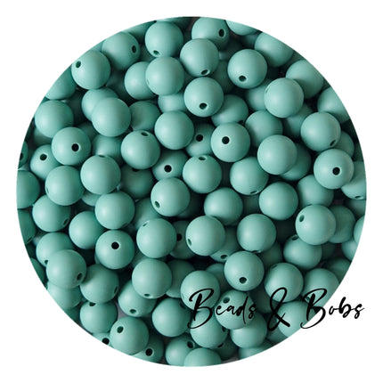 12mm Plain Colour Round Silicone Beads - 57 Colours
