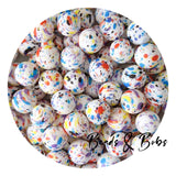 15mm Round Printed Beads - 30 Colours