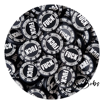 Silicone Rude Words Beads - 2 Colours
