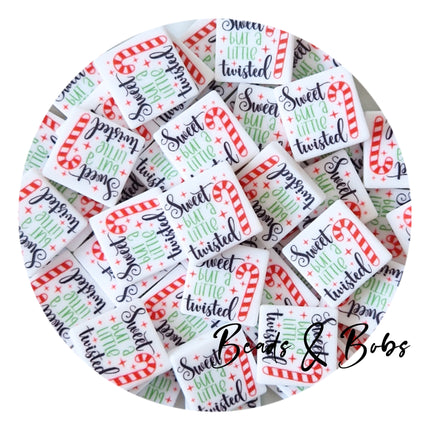 Silicone Christmas Message Beads - 2 Colours