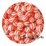 15mm Round Printed Christmas Beads - 12 Colours