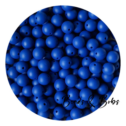 12mm Plain Colour Round Silicone Beads - 57 Colours