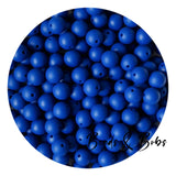 12mm Plain Colour Round Silicone Beads - 47 Colours