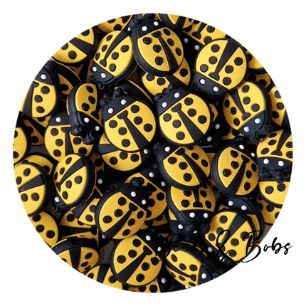 Silicone Ladybird Beads - 5 Colours