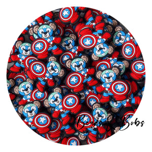 Silicone Captain Teddy beads