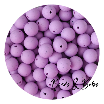 15mm Gritty Round Silicone Beads- 10 Colours