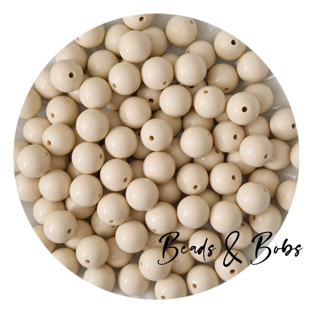 15mm Round Shiny Silicone Beads - 6 Colours