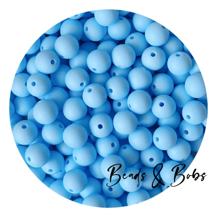 12mm Plain Colour Round Silicone Beads - 57 Colours