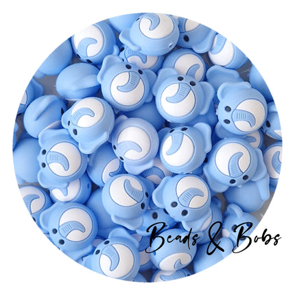 Silicone Elephant Beads - 3 Colours