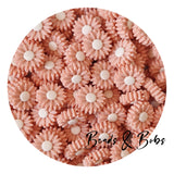 Silicone Daisy Beads - 3 Colour