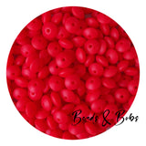 12mm Lentil Silicone Beads - 26 Colours