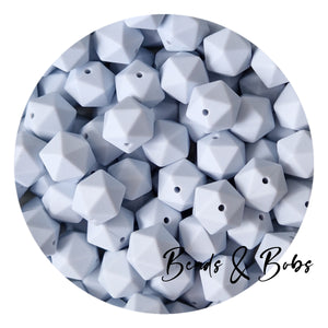 17mm Icosahedron Silicone Beads - 6 Colours