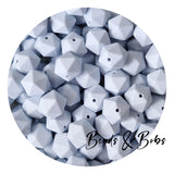 17mm Icosahedron Silicone Beads - 5 Colours