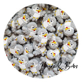 Silicone Little Bird Beads - 2 Colours