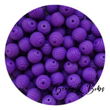 15mm SPIRAL Silicone Beads - 22 Colours